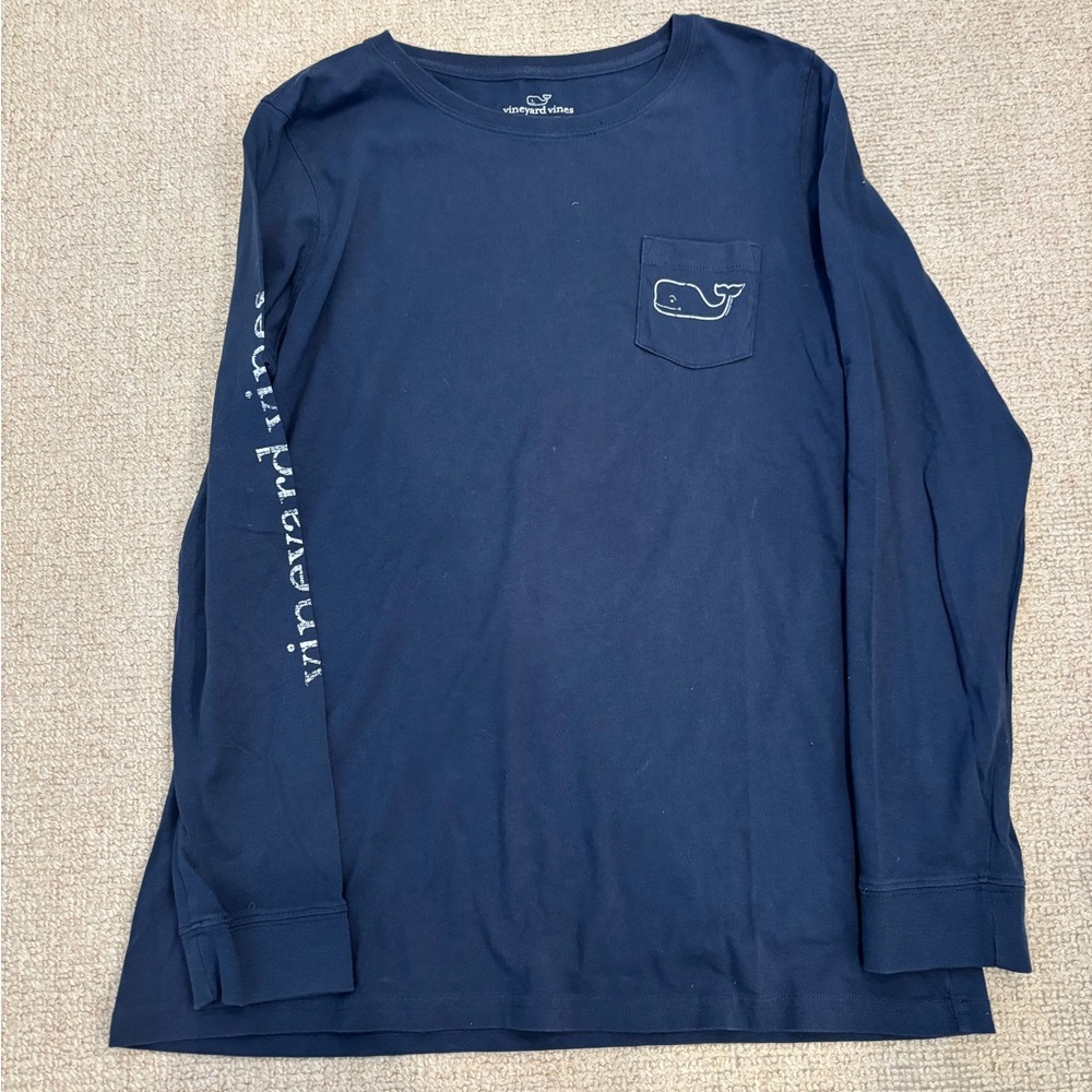 Vineyard Vines Vintage Long Sleeve Pocket Tee